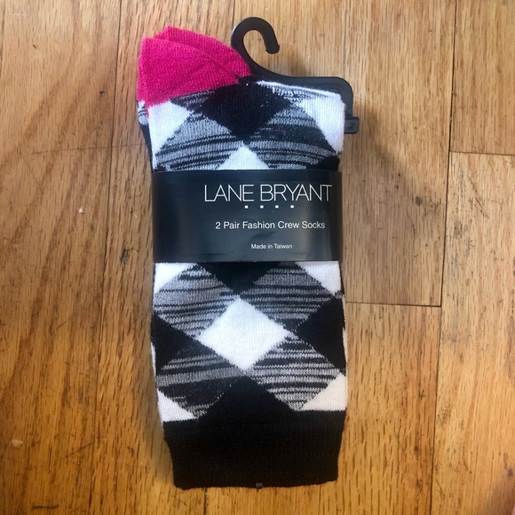 Lane Bryant Accessories - Lane Bryant | 2 Pair of Fashion Crew Socks